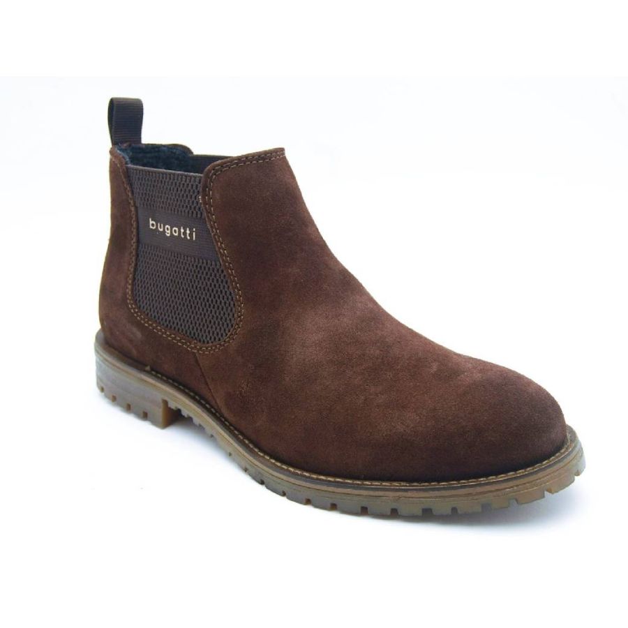BUGATTI brun mocka boots