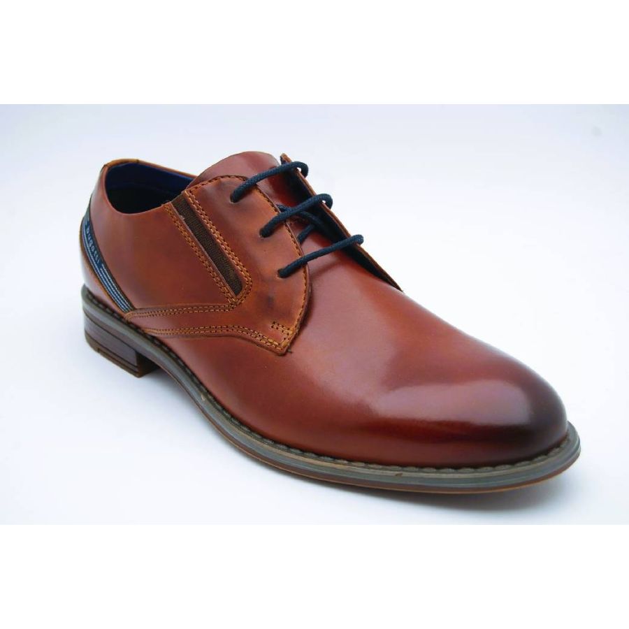 BUGATTI cognac AMROS snörsko