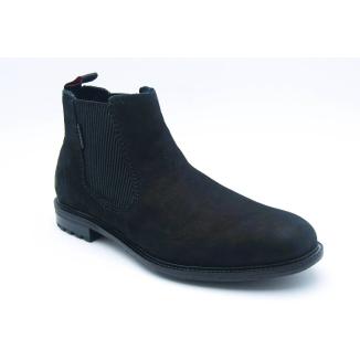 BUGATTI svart boots nubuck