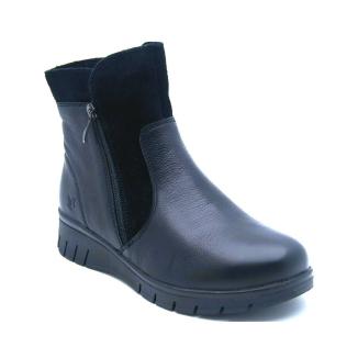 CAPRICE svart BRED känga