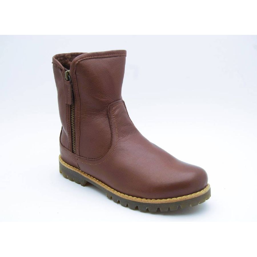 CHARLOTTE brun boots hög