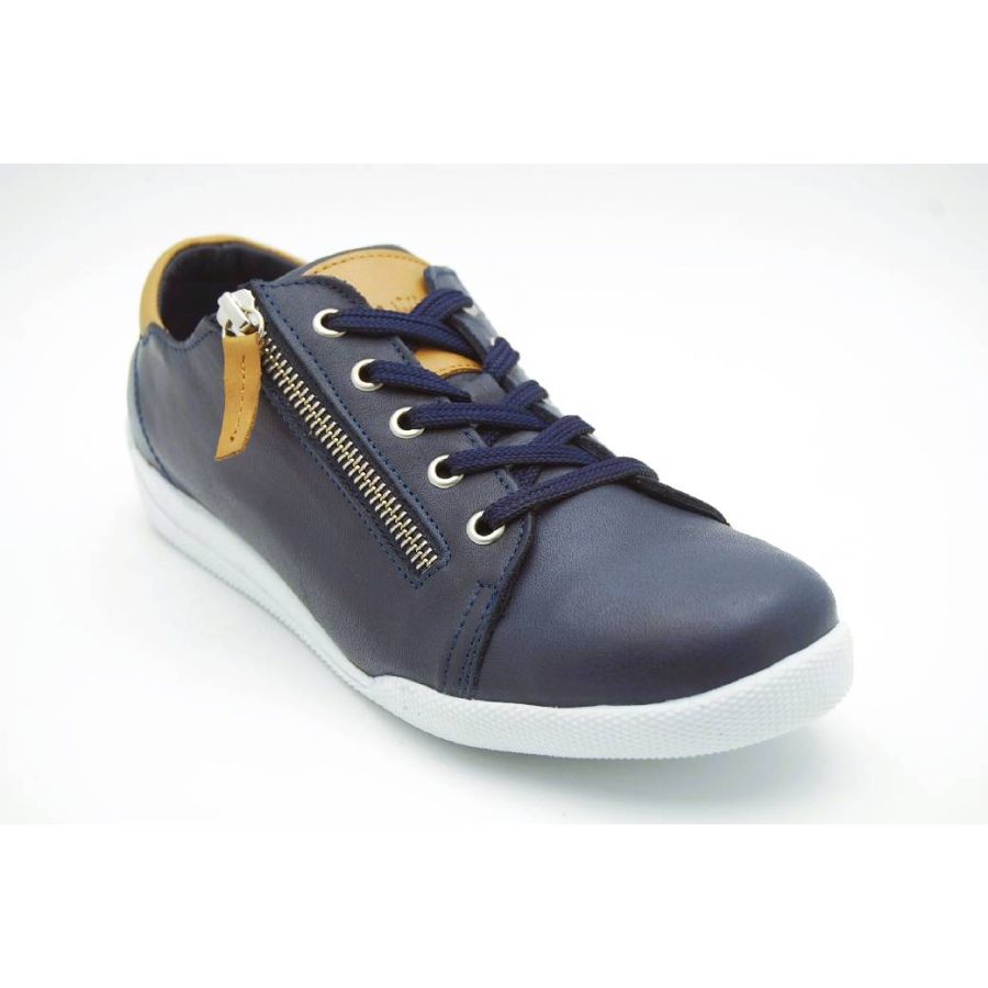 CHARLOTTE navy/brandy sneaker