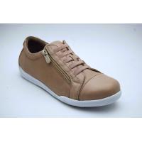 CHARLOTTE taupe sneaker dragkedja