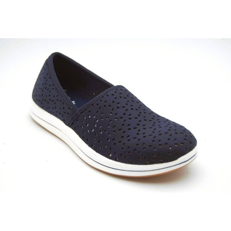 CLARKS navy BRINKLEY EMELIE D