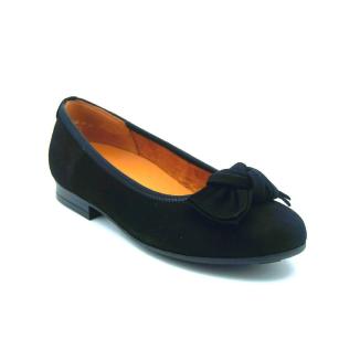 GABOR svart ballerina rosett