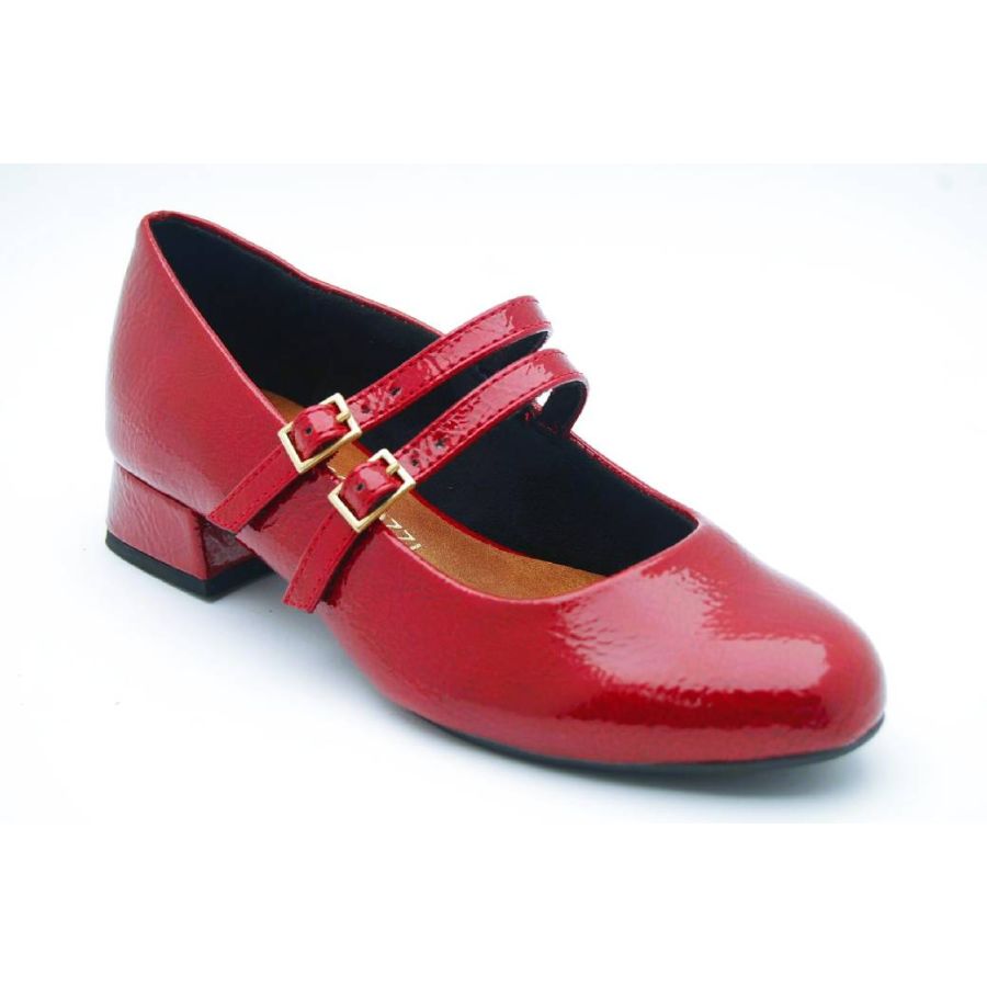 MARCO TOZZI röd lack Mary Jane