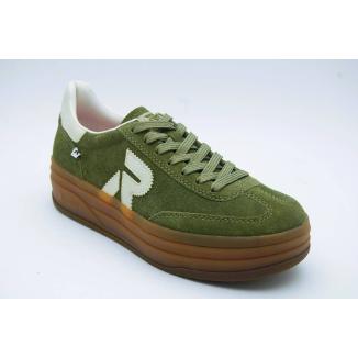 RIEKER SPORT grön sneaker