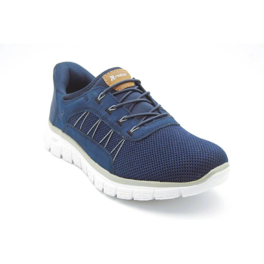RIEKER blå sneaker R2GO resår