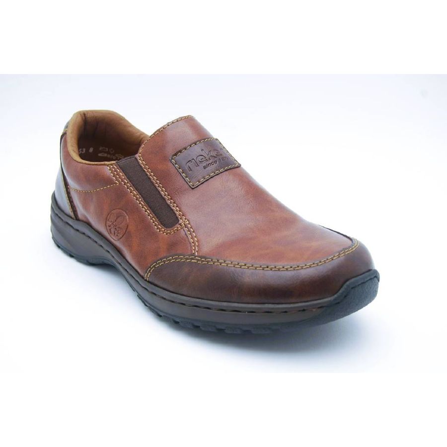 RIEKER brun BRED LÄST loafer