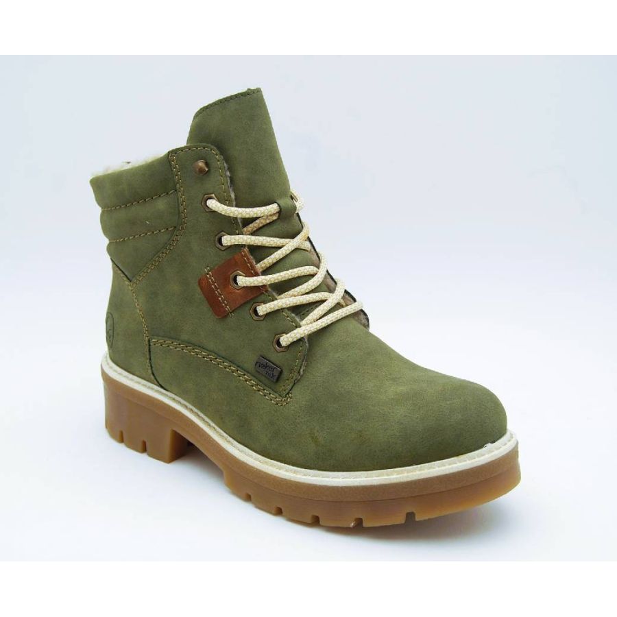 RIEKER grön känga TEX