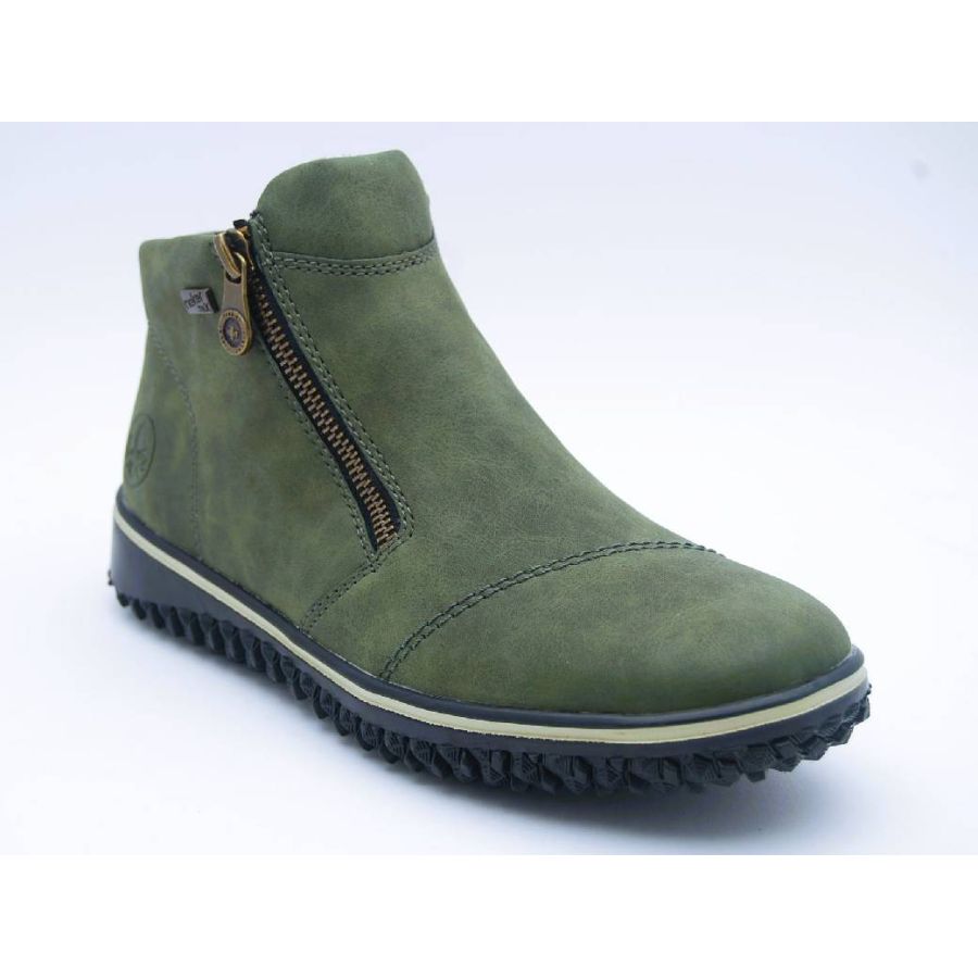 RIEKER grön känga TEX