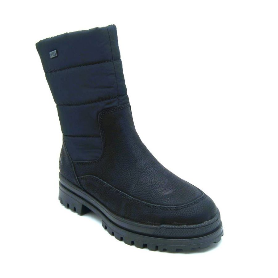 RIEKER svart BRODD känga TEX