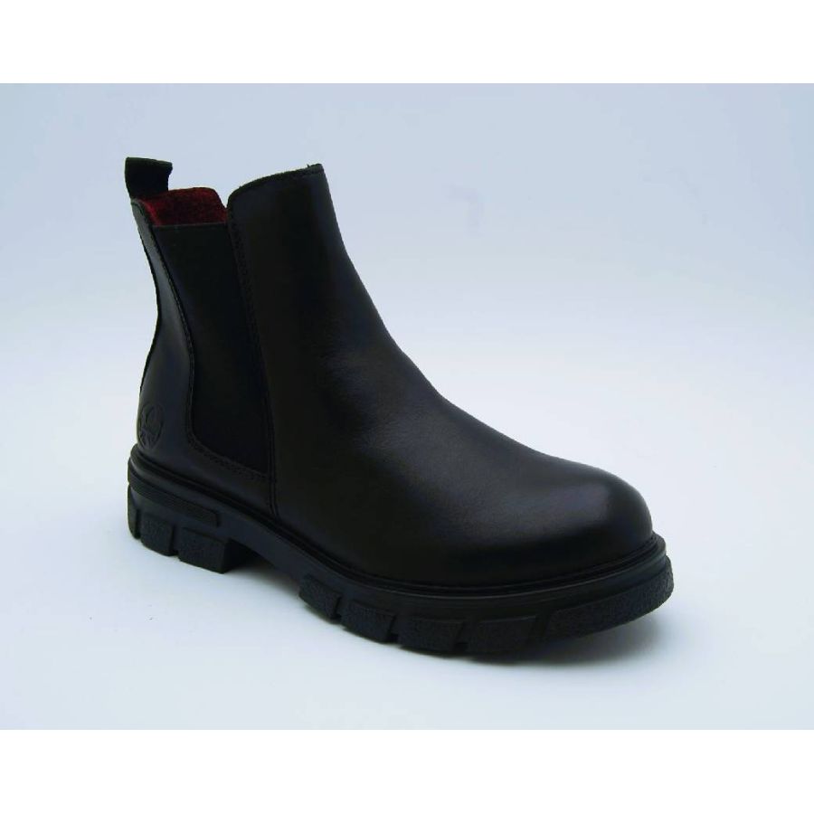 RIEKER svart chelseaboots