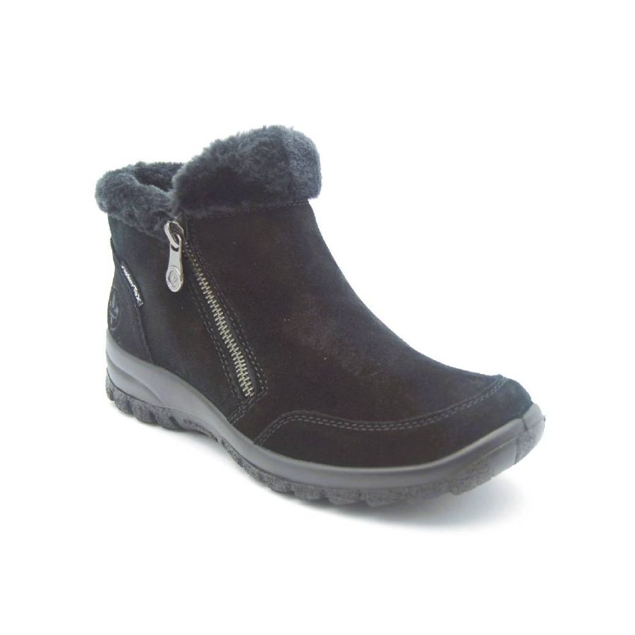 RIEKER svart känga TEX R2Go