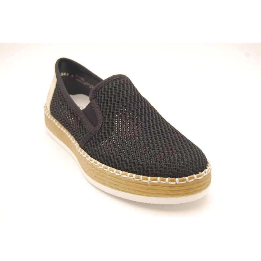 RIEKER svart slipon