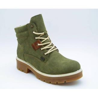 RIEKER grön känga TEX