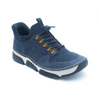 RIEKER svart/blå R2G promenad