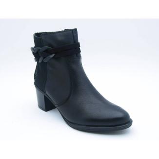 RIEKER svart boots kedja