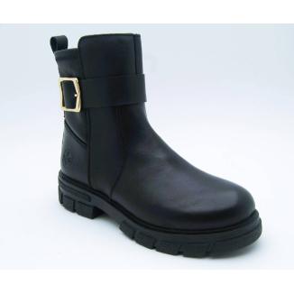 RIEKER svart boots spänne