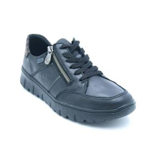 RIEKER svart BRED LÄST TEX