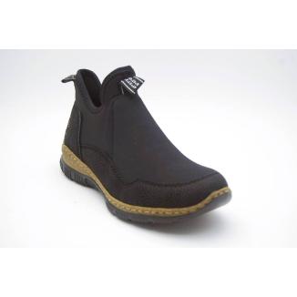 RIEKER svart slipon high