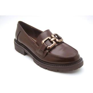 SOFTLINE brun loafer grov