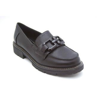 SOFTLINE svart loafer grov