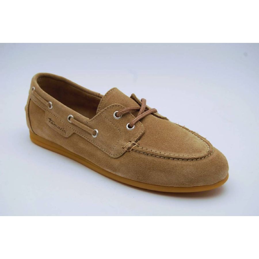 TAMARIS taupe seglarloafer