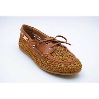 TAMARIS cognac seglarloafer