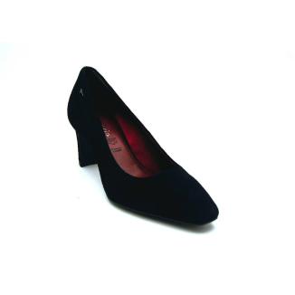 TAMARIS svart pumps mocka