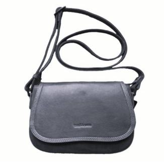 THE MONTE svart flapbag SMALL
