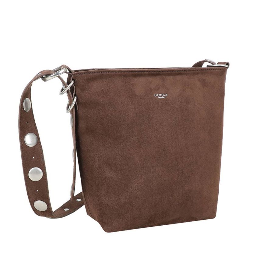 ULRIKA DESIGN brun SUEDE STUDS