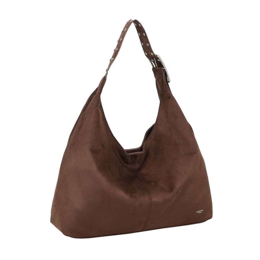 ULRIKA DESIGN brun SUEDE STUDS
